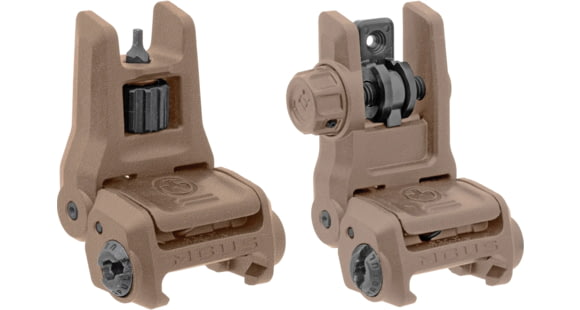 Image of Magpul MBUS 3 Front and Rear Flip Sights Set, FDE