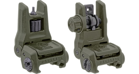 Image of Magpul MBUS 3 Front and Rear Flip Sights Set, OD Green