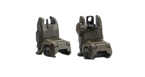 Image of Magpul MBUS Rear Flip-Up Back Up Sight Gen 2, Olive Drab Green
