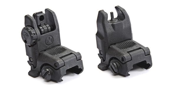 Image of Magpul MBUS Rear Flip-Up Back Up Sight Gen 2, Black, MPIMAG247BLK-KIT2