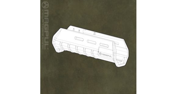 Image of Magpul MOE Remington 870 Forend, Orange MAG462ORG