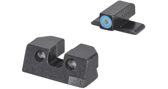 Image of Meprolight Highly Visible Day/Night Self-illuminated Sight Fixed Set, 9mm/357SIG/P226, Black Dovetail Blue Ring, 401103141