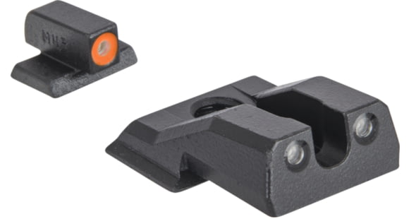 Image of Meprolight Hyper-Bright S&amp;W-M&amp;P Shield Ez, Black Orange Ring, 417713131, 417713131