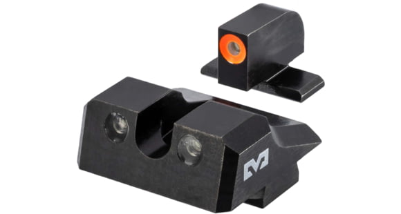 Image of Meprolight Hyper Bright Springfield Armory Echelon Fixed Tritium Night Sight Set, Black, Orange Front Sight, 0401453131