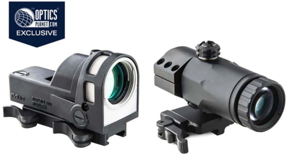 Image of Meprolight M21 Day/Night 1x30mm Self Illuminated Reflex Sight, 4.3 MOA Reticle w/MX3F Bundle, Black, 56261210