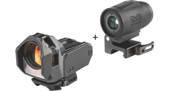 Image of Meprolight M22 Reflex Red Dot Sight, Triangle and MMX3 3x18mm Micro Magnifier, 56225090