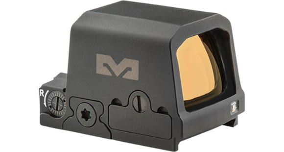 Image of Meprolight MPO PRO-S 1x 0.78x0.60in Reflex Red Dot Sight, Green 3 MOA Dot, 33 MOA Bullseye/Dot Reticle, Black, 901141182