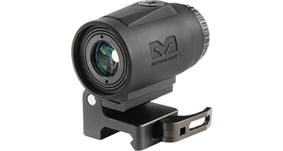 Image of Meprolight MMX3 3x18mm Micro Magnifier w/ Quick Flip, QD Picatinny, Black, 2.8x1.4x1.74 inch, 8016000100, 8016000100