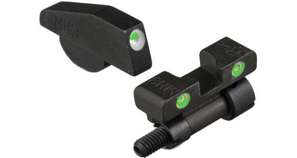 Image of Meprolight Tru-Dot Night Sight Set for S&amp;W K, L &amp; N Revolvers w/Pinned front/Adj. rear, ML22771G, 227713101