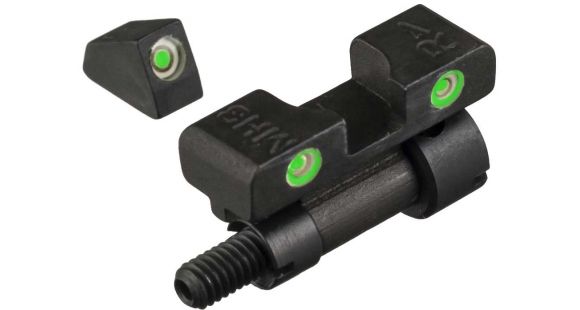 Image of Meprolight Tru-Dot Night Sight Set for S&amp;W K, L &amp; N Revolvers w/Red insert front/Adj. rear, ML22770G, 227703101