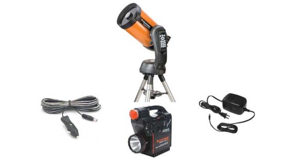 Image of Celestron NexStar 11069 Kit - NexStar 8 SE Telescope 11069, Power Tank 18777, AC 110v Adapter 18778, Car Adapter 18769