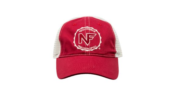 Image of NightForce Hat, Red, Mesh Back, Embroidered, Adjustable, A423