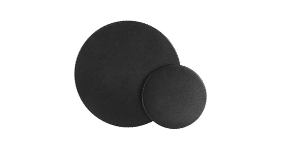 Image of NightForce Benchrest/NFM Rifle Scope Metal Lens Caps, Metal, Black, Full-Size, A127