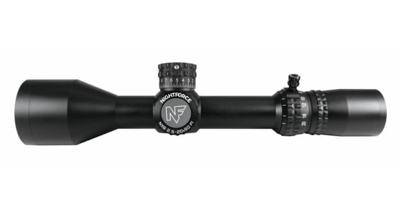 Image of NightForce NX8 Rifle Scope, 2.5-20X50mm, 30mm Tube, First Focal Plane, F1, ZeroStop, .1 Mil-Radian, DigIllum, Mil-XT Reticle, Black, Full-Size, C632