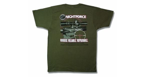 Image of Nightforce T-Shirt, Excel,City Green, Medium, City Green, Med A244