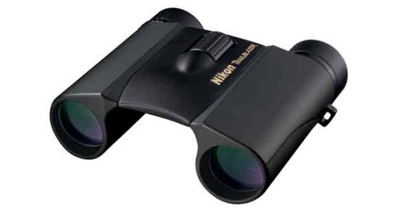 Image of Demo, Nikon Trailblazer 10x25 ATB Binoculars, Roof Prism, Waterproof, Matte Black, 8218-DEMO