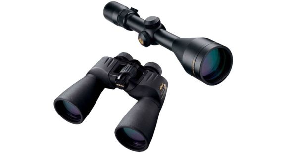 Image of Nikon 3-9x50mm ProStaff Scope Kit, Matte, Nikoplex Ret w/ Nikon 10x50 Action Extreme Binoculars 6313-KIT