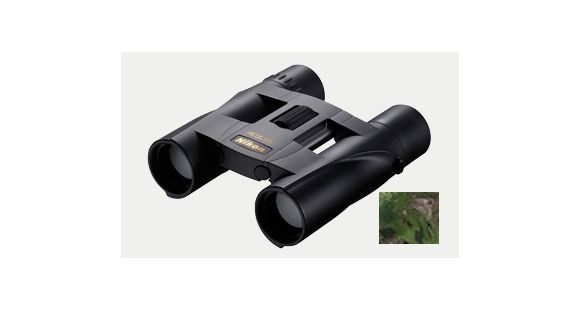Image of Nikon ACULON 10x25 Binoculars, Xtra Green, Clam Pack 6493