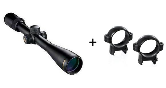 Image of Nikon Buckmasters 4.5-14x40 Rifle Scope SF Black Matte, BDC Reticle 6453 w/ Burris Signature Zee 1 Inch Rifle Scope Medium Ring Pair - Matte Black 420521