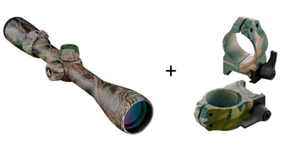 Image of Nikon Buckmasters 3-9x40 Waterproof Rifle Scope, RealTree APG, Nikoplex Reticle, Medium Rings