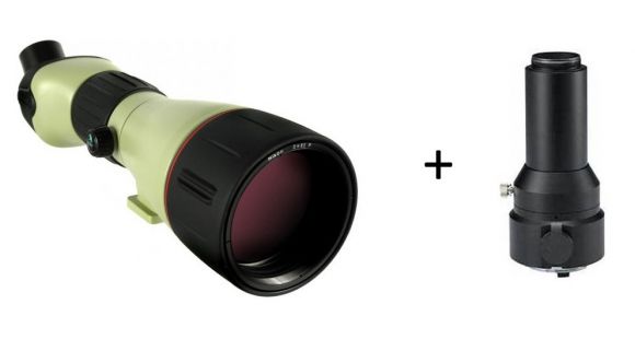 Image of Nikon Fieldscope 25-75x82mm Straight Body Spotting Scope w/ Zoom Eyepiece 8332, Fieldscope Camera Adapter FSA-L1 8322