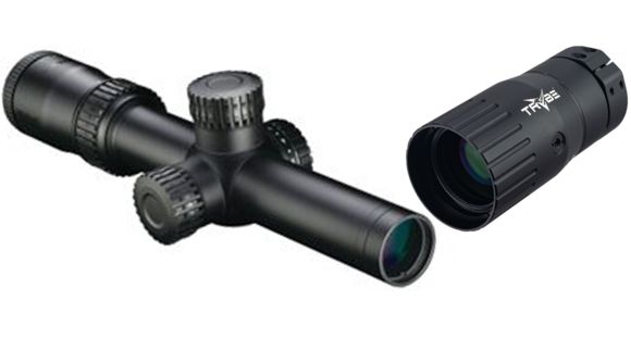 Image of Nikon FORCE1000 1-4x24mm Illuminated Rifle Scope, Speedforce Reticle, Matte Black 16380 with TRYBE Optics Enhancer
