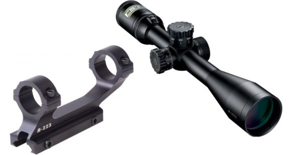Image of Nikon M-223 3-12x42mm Rifle Scope, SF Matte, BDC600 Reticle 16305 w/ Nikon M-223 XR Mount 833