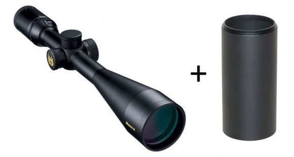 Image of Nikon Monarch 4-16x50 Side Focus Rifle Scope, Matte Black w/BDC Reticle 8440 w/ Nikon Monarch Sunshade, 50mm Matte, 7166