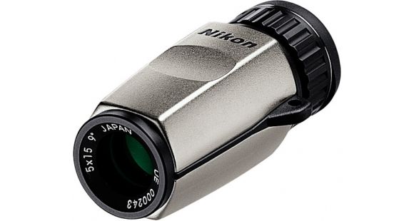 Image of NEW Nikon 5x15 High Grade Internal Focus Compact Monocular, Grey 7391