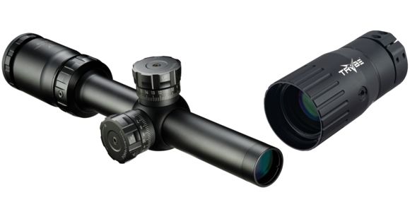 Image of Nikon P-TACTICAL Rifle Scope .223 1.5-4.5X20 MATTE BDC600, Black, 16527 with TRYBE Optics Enhancer