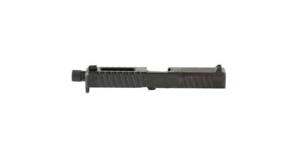 Image of Noveske DM Slide and Pistol Threaded Barrel Set, For Glock 17 Gen 4, 9mm, 4.50in, 1-10 Twist, Includes Noveske End Plate, Cover Plate w/Rear Sight, Front Sight, DLC Finish, Black, 03002705