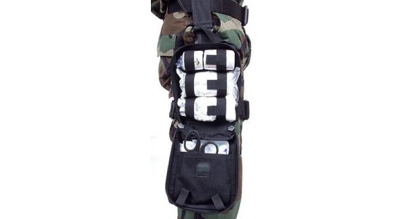Image of BlackHawk Omega Elite Modular Drop-Leg Medical Pouch, Black, 56MP00BK