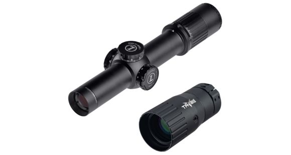 Image of OP Exclusive - Leupold Mark 6 1-6x20mm Rifle Scope, Illuminated CMR-W 5.56 Reticle, 115044 w/ TRYBE Optics Enhancer - Magnification Doubler