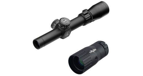 Image of OP Exclusive - Leupold Mark AR MOD 1 1.5-4x20mm P5 Dial Rifle Scope, Matte Black, FireDot SPR Reticle 115387 w/ TRYBE Optics Enhancer - Magnification Doubler