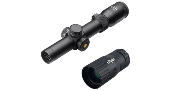 Image of OP Exclusive - Leupold VX-R Patrol 1.25x20mm Matte FireDot SPR 113769 w/ TRYBE Optics Enhancer - Magnification Doubler