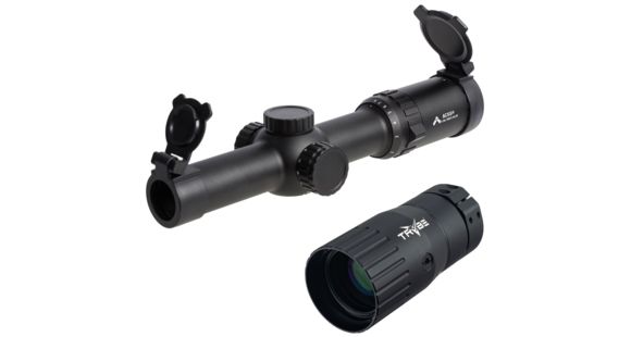 Image of OP Exclusive - Primary Arms SLx 1-8x Variable Waterproof Rifle Scope w/Patented ACSS 5.56/5.45/.308 Reticle, Black PA1-8X24SFP-ACSS-5.56 w/ TRYBE Optics Enhancer - Magnification Doubler
