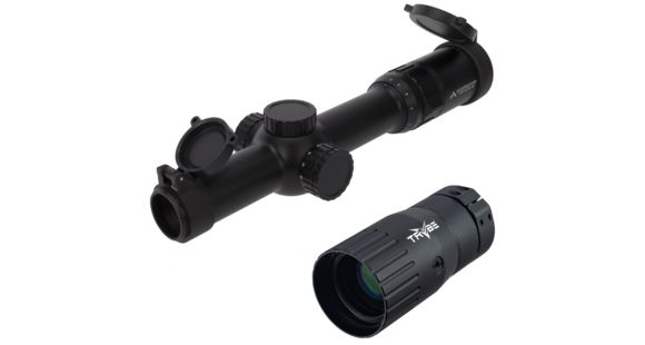 Image of OP Exclusive - Primary Arms SLx 1-6X24mm FFP Scope w/ ACSS Raptor 5.56 Reticle, Black, PA1-6X24FFP-R-5.56 w/ TRYBE Optics Enhancer - Magnification Doubler