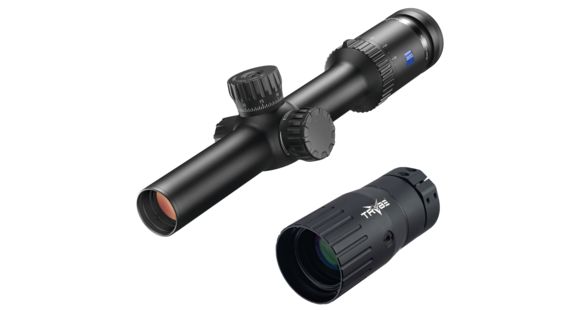 Image of Zeiss CONQUEST V6 1-6x24 ill. 60 w/ Hunting Turret, Black, 522215-9960 w/ TRYBE Optics Enhancer - Magnification Doubler