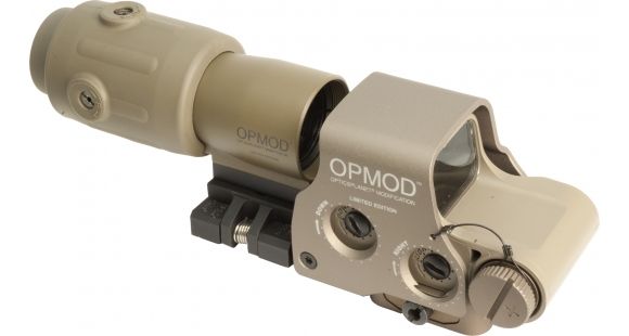 Image of OPMOD EOTech MPO II EXPS3-0 Holosight w/ 3x G23 Magnifier, Tan, Night Vision Compatible