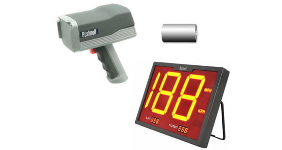 Image of OpticsPlanet Exclusive Bushnell Sports Kit - Speedster 3 Radar Gun, FREE Batteries, Wireless SpeedScreen