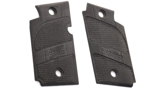 Image of OpticsPlanet Exclusive Hogue Handgun Grip, SIG Sauer P938, G10, Checkered Pattern, Solid Black, Sig P938, 98159-7SIG