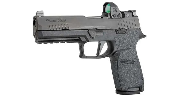Image of Hogue Wrapter Adhesive Grip For Sig Sauer P320, X5 Grip Module Full Size, Grit Black, 17689