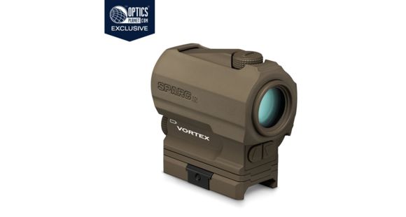 Image of DEMO, OpticsPlanet Exclusive Vortex Limited Edition SPARC AR II 1x22mm 2 MOA Red Dot Sight, Anodized Matte, Tan, SPC-AR2-TAN