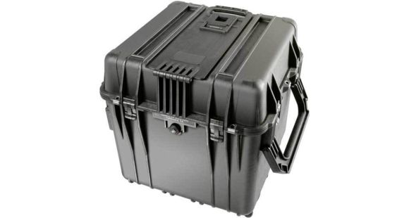Image of Pelican 340 Watertight Protector 18in Cube Case w/ Wheels, Padded Divider - Black
