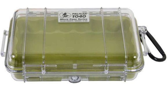 Image of Pelican 1030 Micro Watertight Dry Box, 7.50x3.87x2.43in, Clear Green, 1030-02G-100