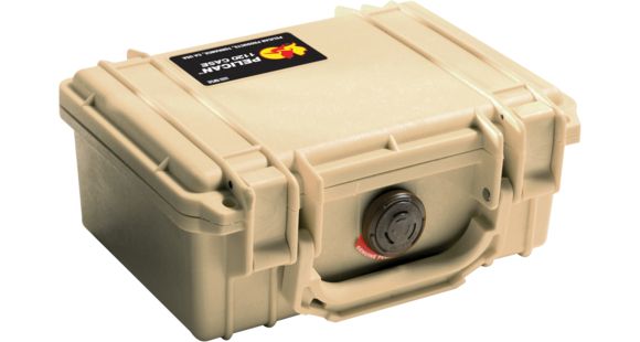 Image of Pelican 1120 Small Waterproof 7.46x4.96x3.33in Carry Case, Desert Tan, No Foam