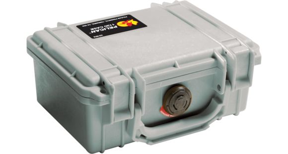 Image of Pelican 1120 Small Waterproof 7.46x4.96x3.33in Carry Case, Silver, No Foam