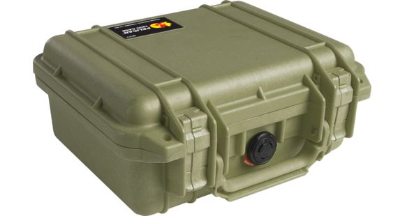 Image of Pelican 1200 Small Protector Waterproof 10.6x10x4.8in Case, OD Green, No Foam