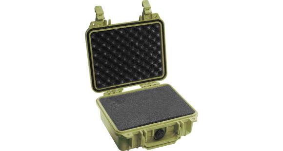 Image of Pelican 1200 Small Protector Waterproof 10.6x10x4.8in Case, OD Green w/ Foam