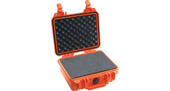 Image of Pelican 1200 Small Protector Waterproof 10.6x10x4.8in Case, Orange w/ Foam